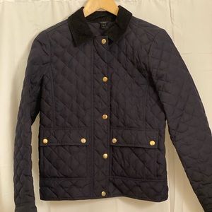 J crew navy padded jacket